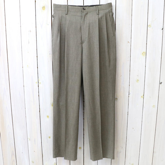 Kaptain Sunshine : Wool Light Gabardine Shoecut Slacks (SALT&PEPPER)
