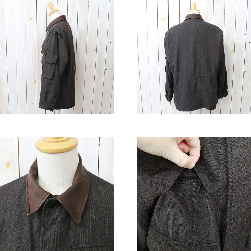 Kaptain Sunshine : Wool Herringbone Explorer Jacket