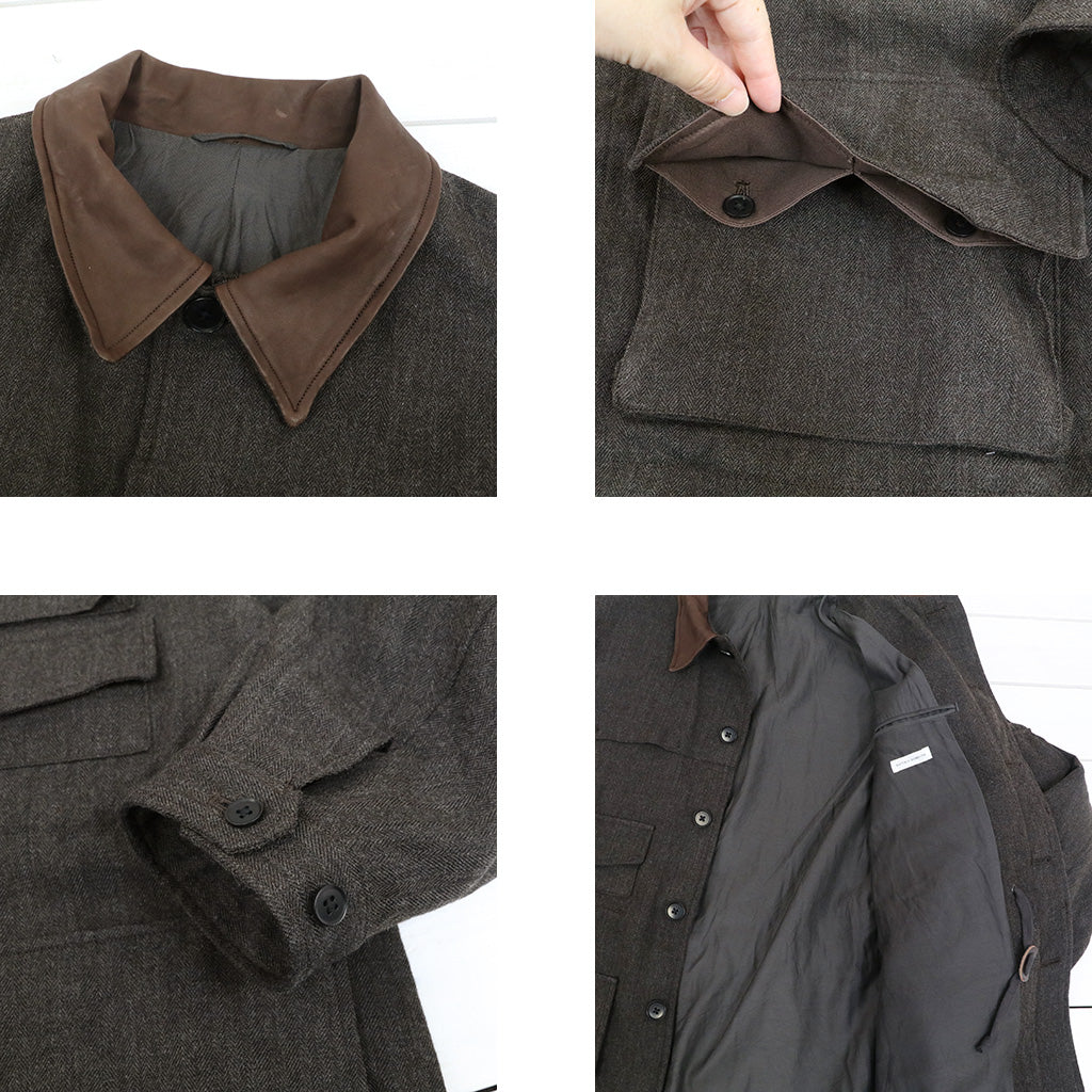 Kaptain Sunshine : Wool Herringbone Explorer Jacket