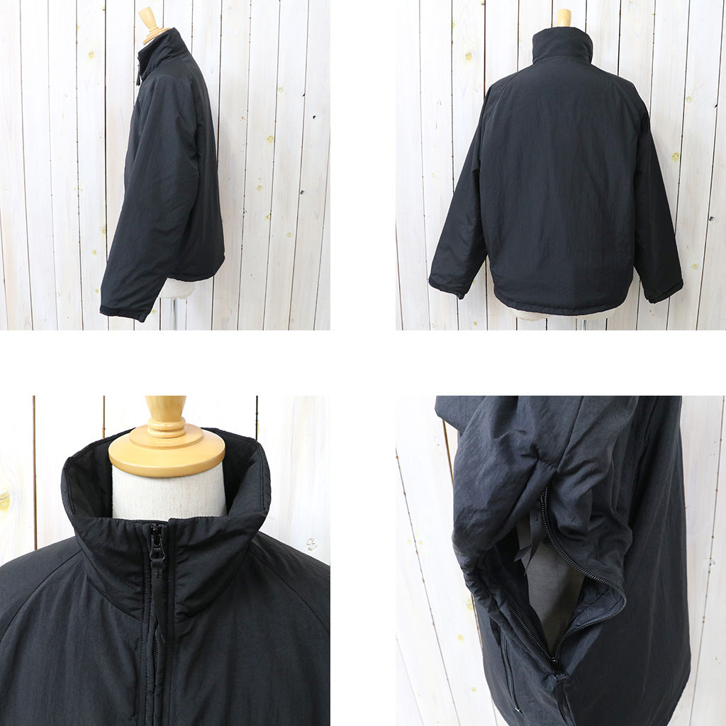 Kaptain Sunshine : Shrink Nylon Puffer Jacket (BLACK)
