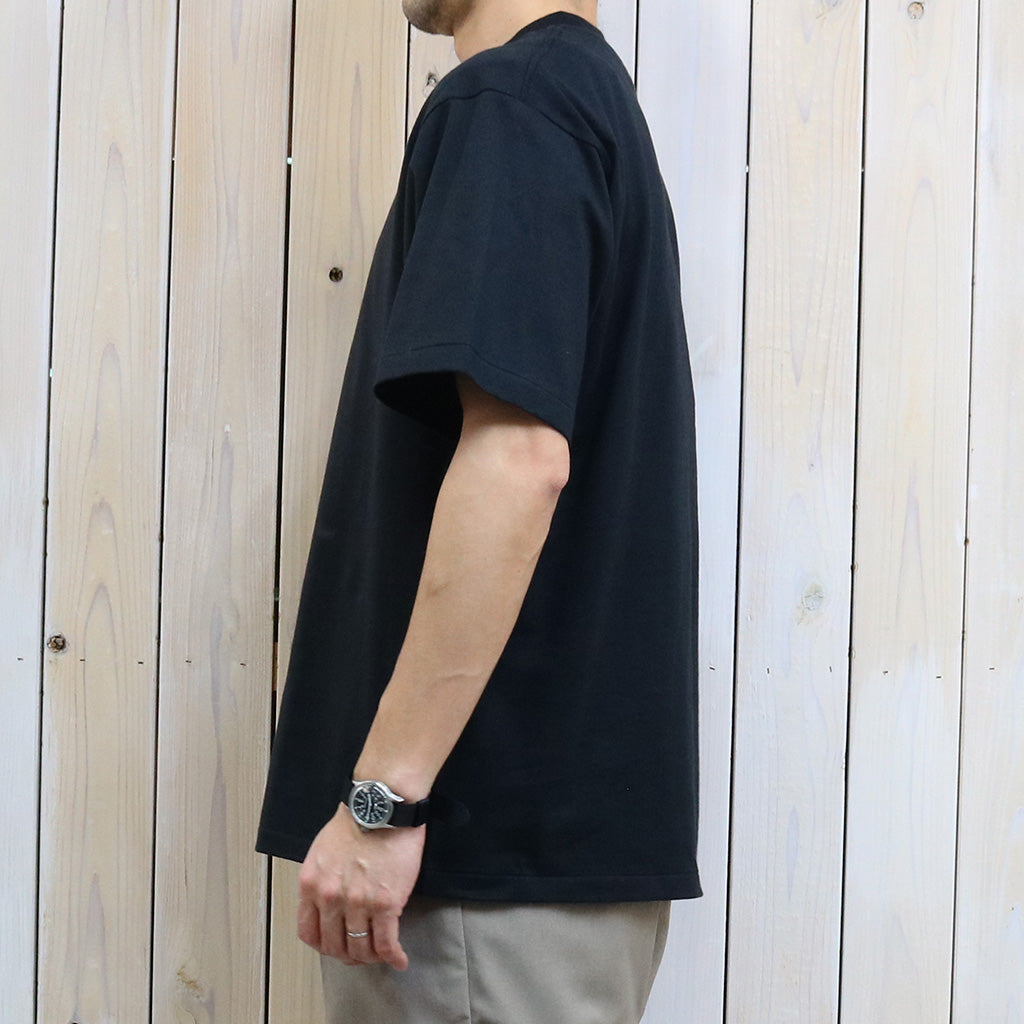 Kaptain Sunshine『Suvin Supima Tube Tee Light』(BLACK)