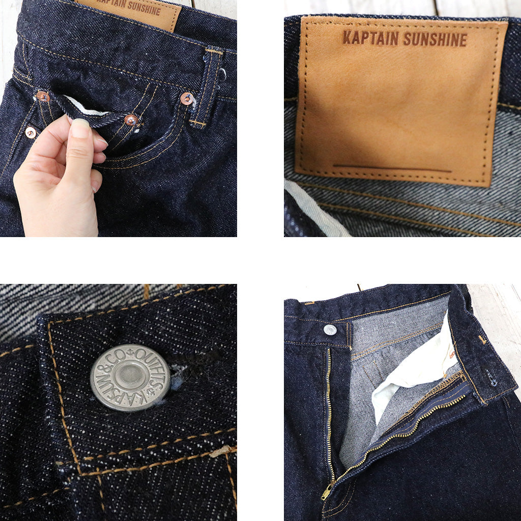 Kaptain Sunshine『Skate Shoecut Denim Pants』(INDIGO ONE WASH)