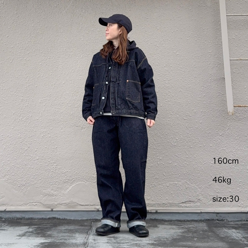 Kaptain Sunshine『5P Zipper Front Denim Pants』(INDIGO ONE WASH)