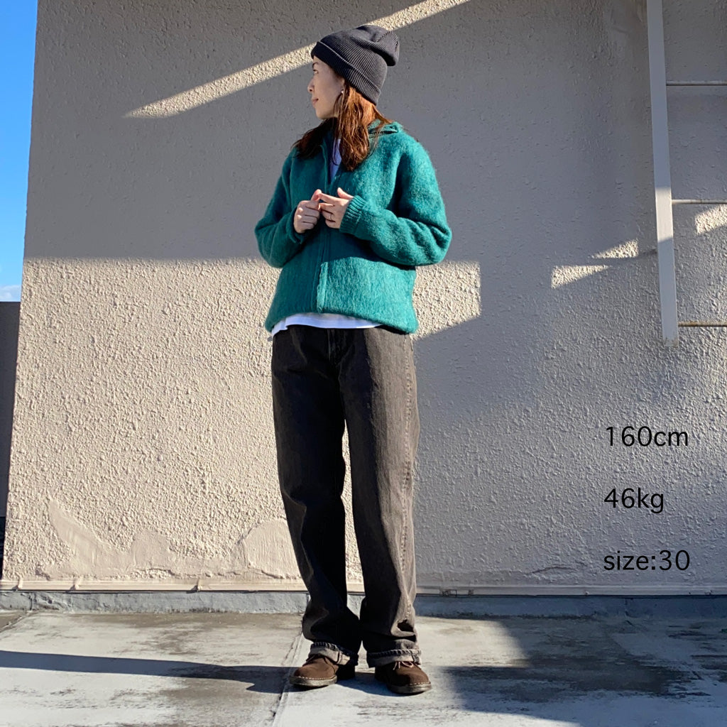Kaptain Sunshine『Skate Shoecut Denim Pants』(BLACK VINTAGE WASH)