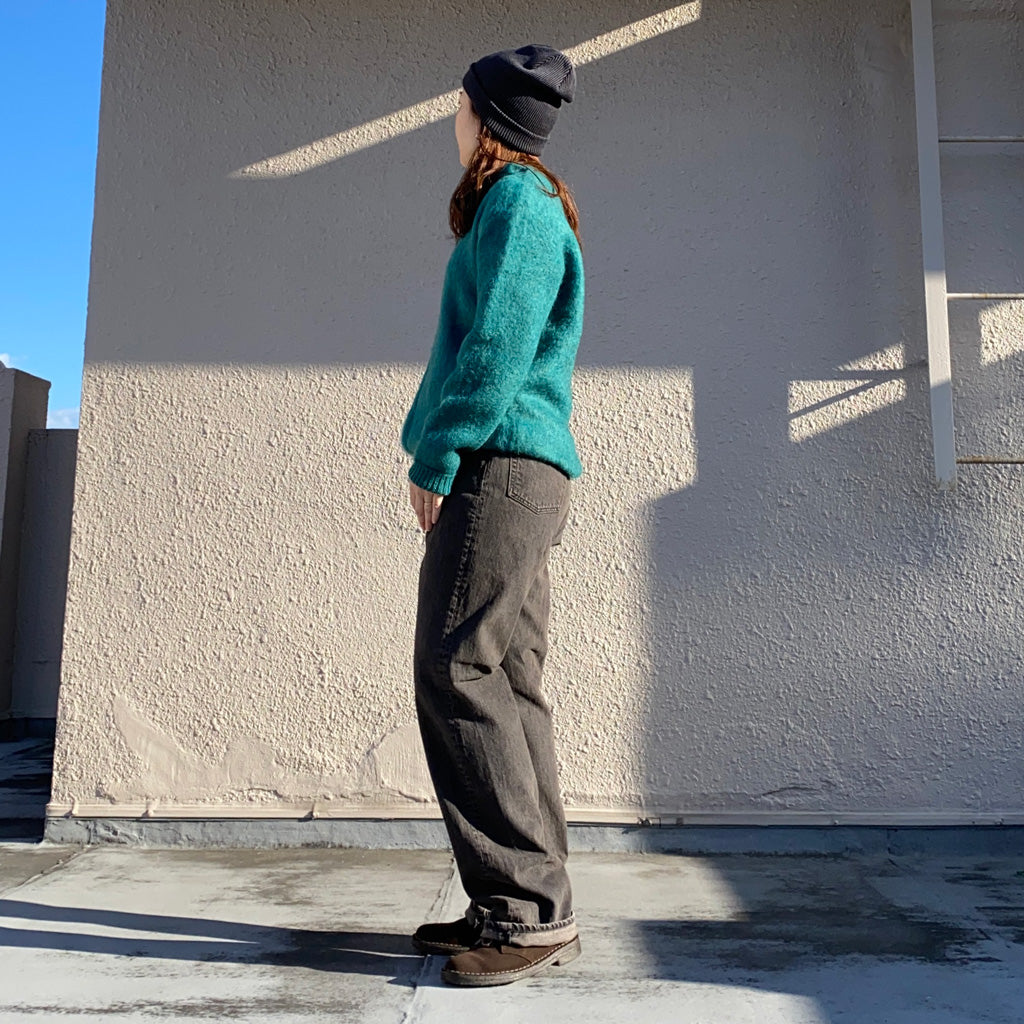Kaptain Sunshine『Skate Shoecut Denim Pants』(BLACK VINTAGE WASH)