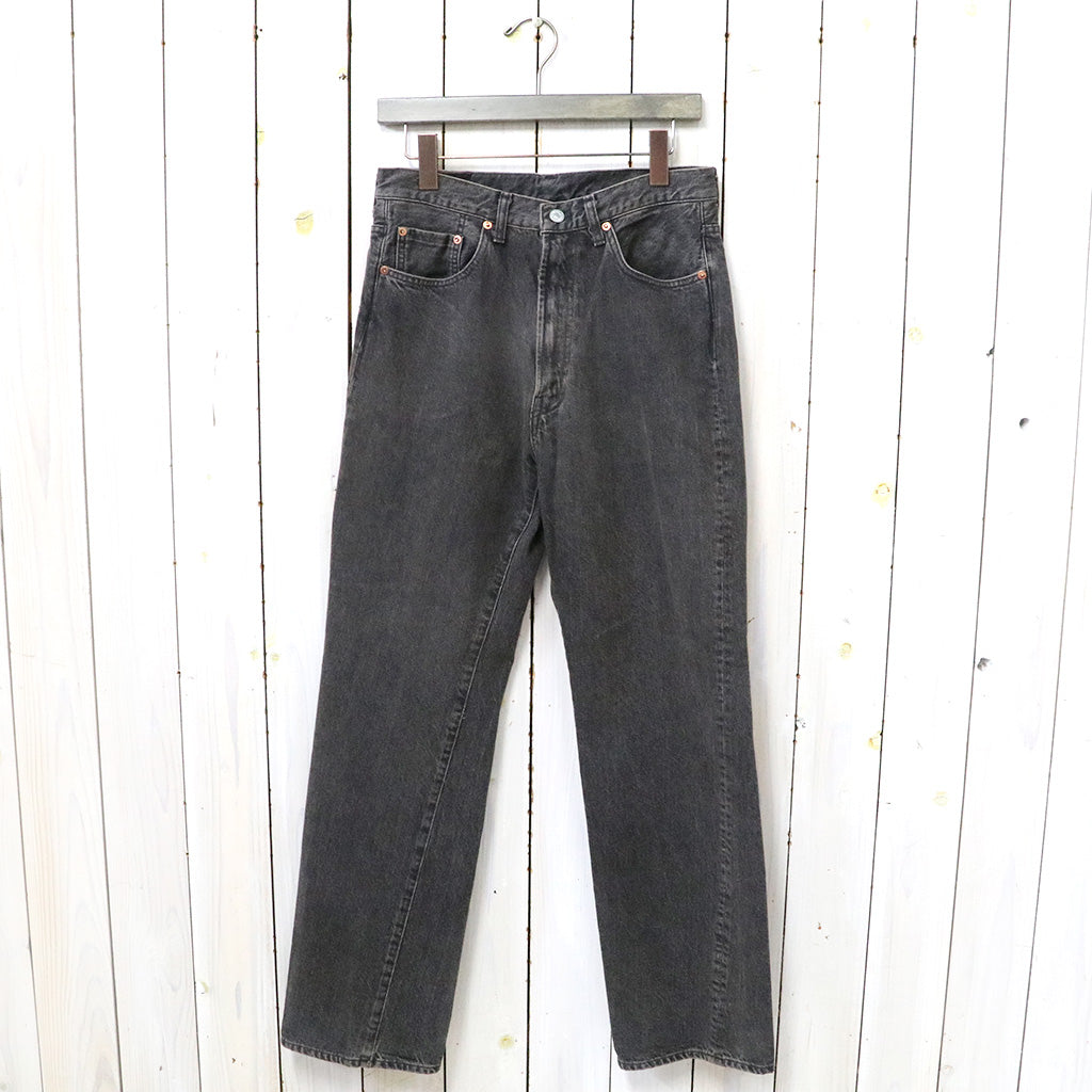 Kaptain Sunshine『Skate Shoecut Denim Pants』(BLACK VINTAGE WASH)