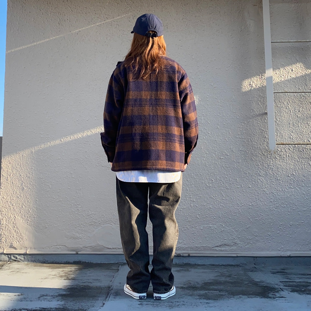 Kaptain Sunshine『5P Zipper Front Denim Pants』(BLACK VINTAGE WASH)