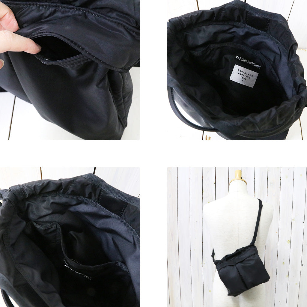 Kaptain Sunshine『Flight Bag S』(BLACK)