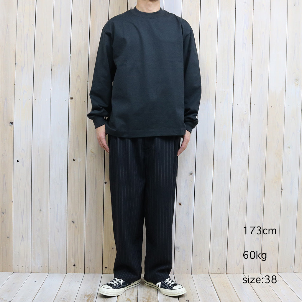 Kaptain Sunshine『Suvin Supima Tube L/S Tee Heavy』(INK BLACK)