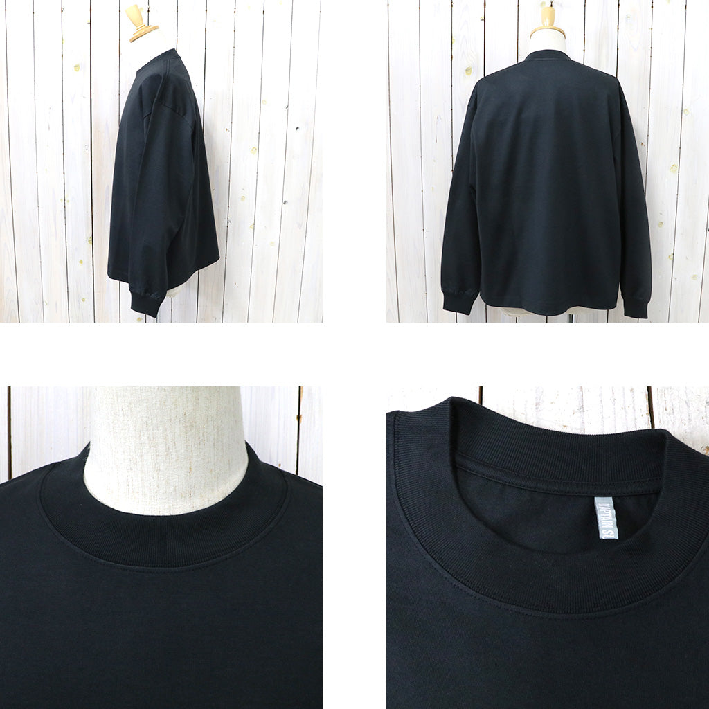 Kaptain Sunshine : Suvin Supima Tube L/S Tee Heavy (INK BLACK)