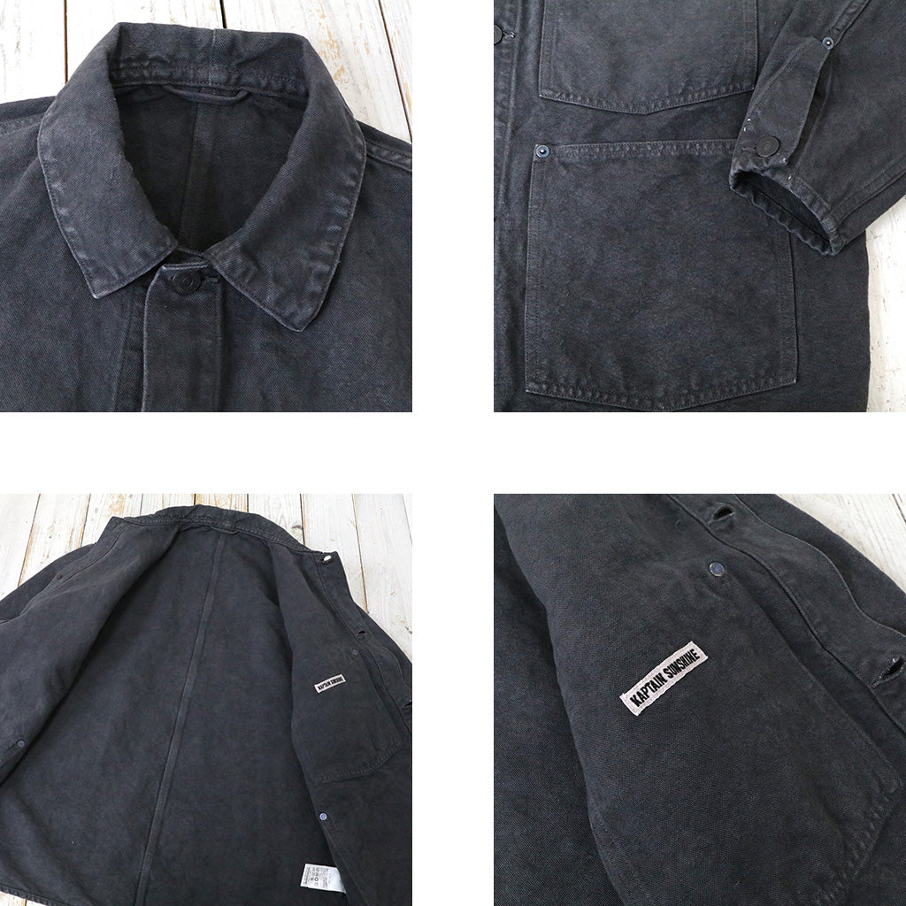 Kaptain Sunshine『Coverall Jacket』(Ink Black)