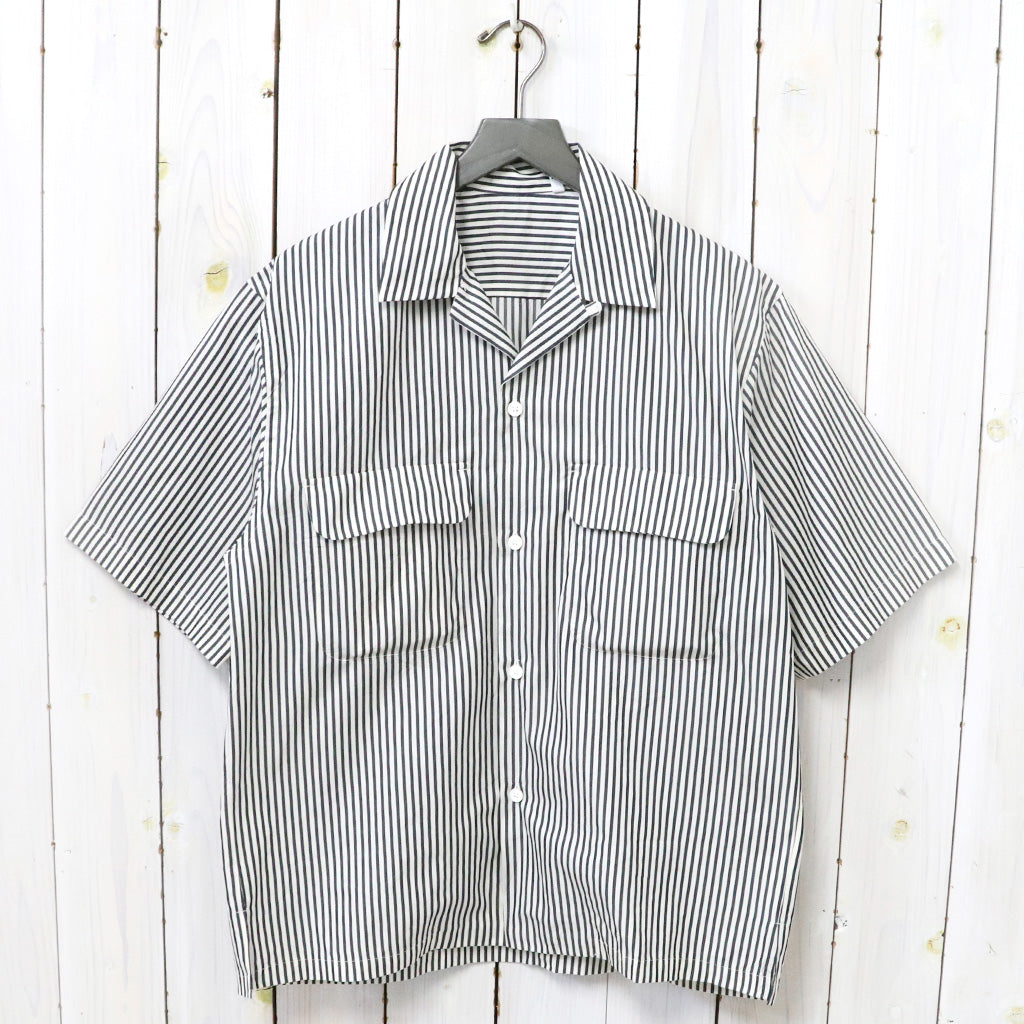 Kaptain Sunshine『Short Sleeve Open Collar Shirt』(Hickory Stripe)