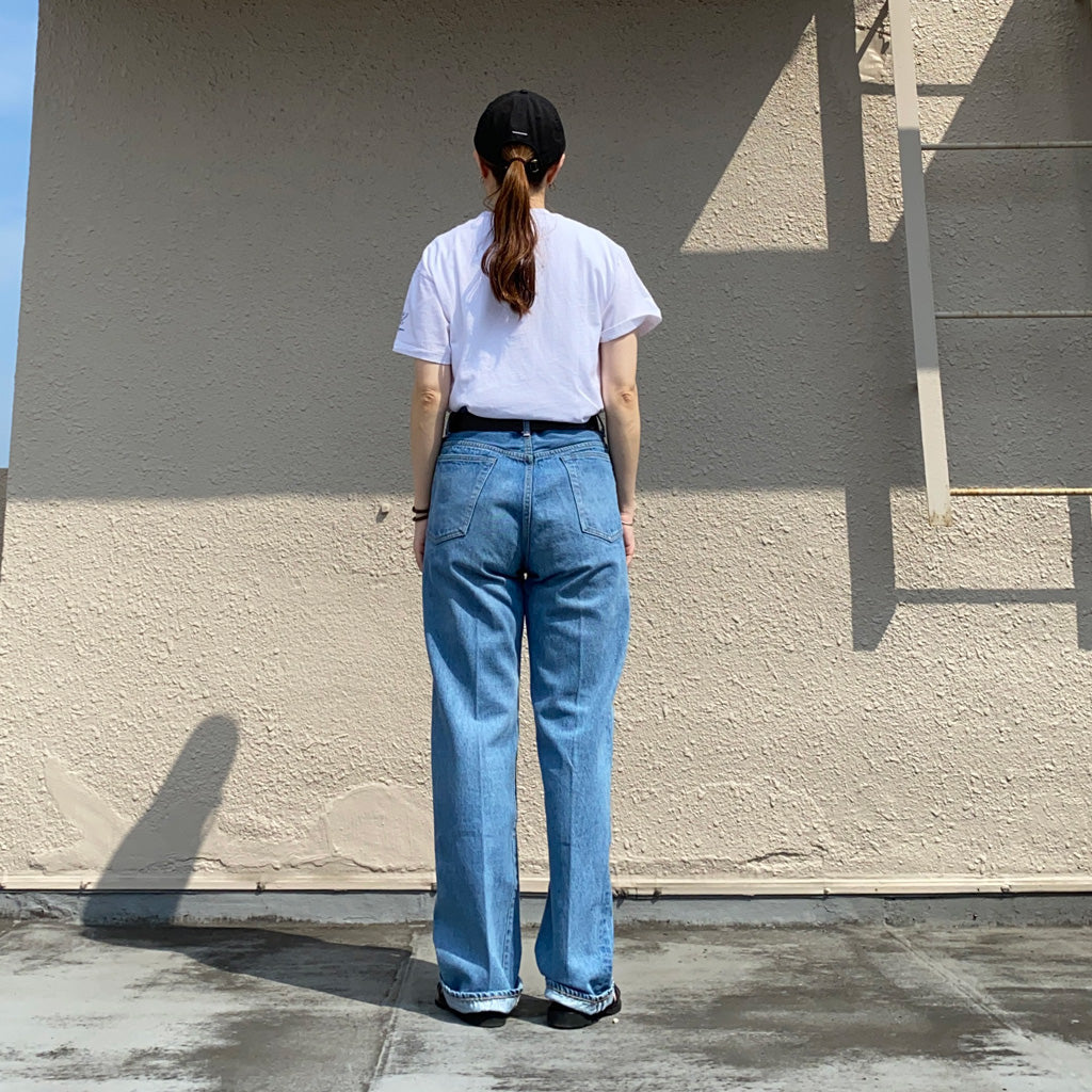 Kaptain Sunshine『Skate Shoecut Denim Pants』(INDIGO VINTAGE WASH) (2024SS)