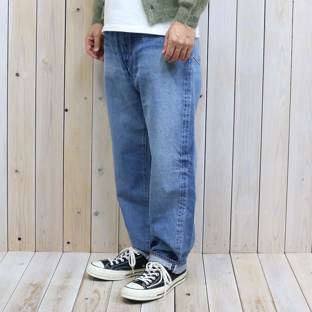Kaptain Sunshine : 5P Zipper Front Denim Pants (INDIGO VINTAGE WASH) (2026SS)