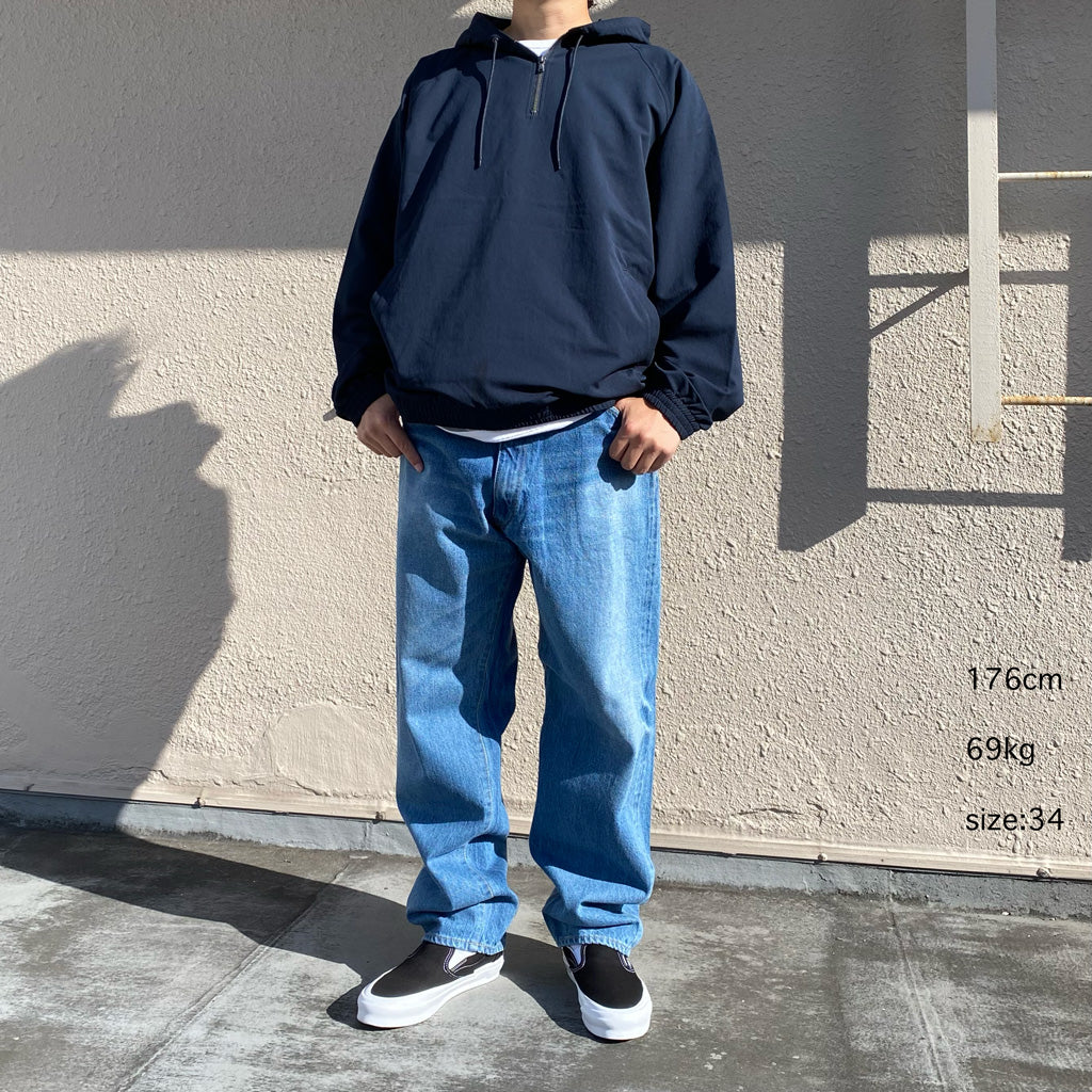 Kaptain Sunshine : 5P Zipper Front Denim Pants (INDIGO VINTAGE