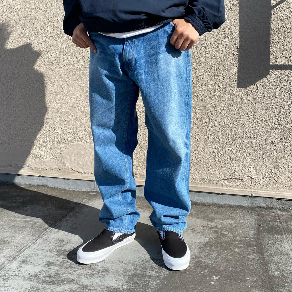 Kaptain Sunshine : 5P Zipper Front Denim Pants (INDIGO VINTAGE WASH) (2026SS)