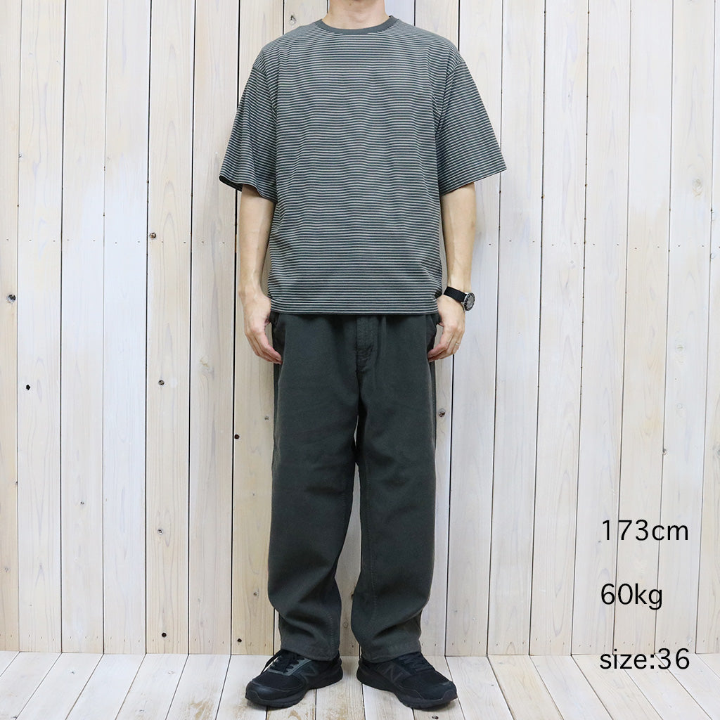 Kaptain Sunshine『Hard Twisted Border Jersey S/S Tee』(Ink Black Border)