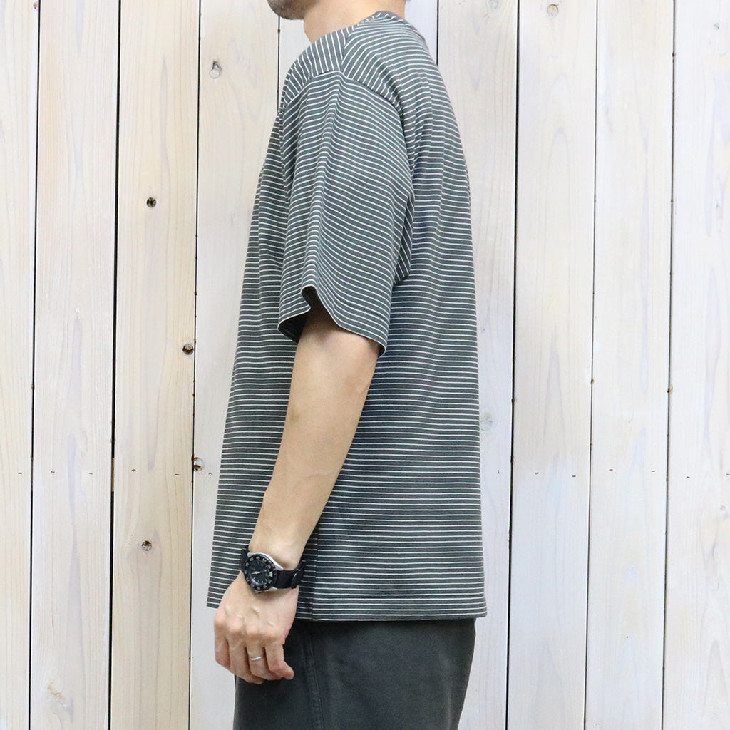 Kaptain Sunshine『Hard Twisted Border Jersey S/S Tee』(Ink Black Border)