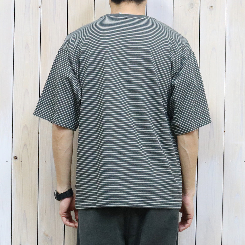 Kaptain Sunshine『Hard Twisted Border Jersey S/S Tee』(Ink Black Border)