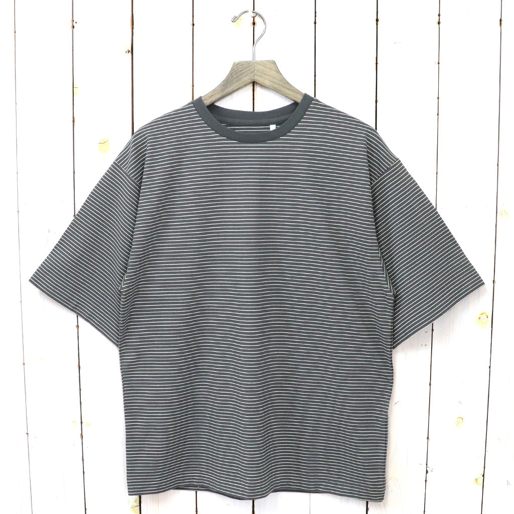 Kaptain Sunshine『Hard Twisted Border Jersey S/S Tee』(Ink Black Border)