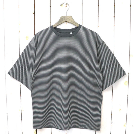 Kaptain Sunshine『Hard Twisted Border Jersey S/S Tee』(Ink Black Border)