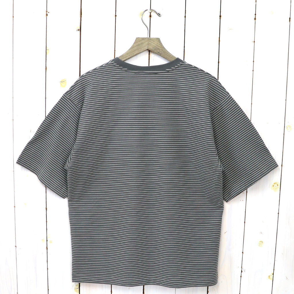 Kaptain Sunshine『Hard Twisted Border Jersey S/S Tee』(Ink Black Border)