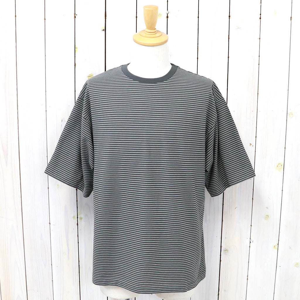 Kaptain Sunshine『Hard Twisted Border Jersey S/S Tee』(Ink Black Border)