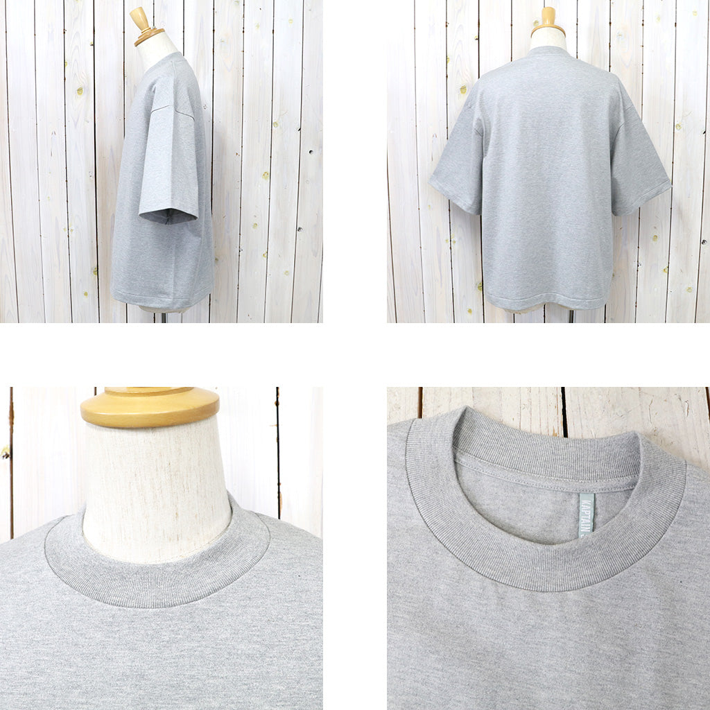 Kaptain Sunshine『Suvin Supima Tube Halfsleeve Tee Heavy』(FEATHER GREY)