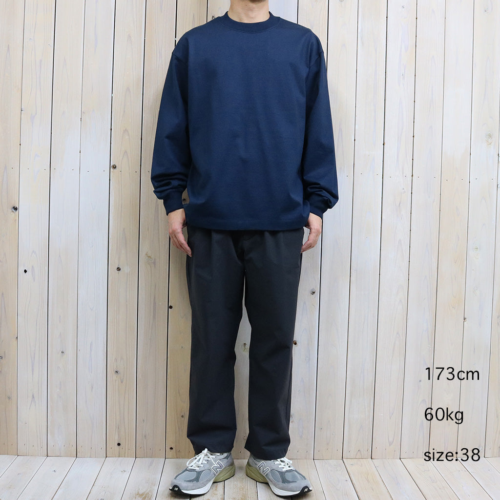 Kaptain Sunshine : Suvin Supima Tube L/S Tee Heavy (STEEL NAVY)
