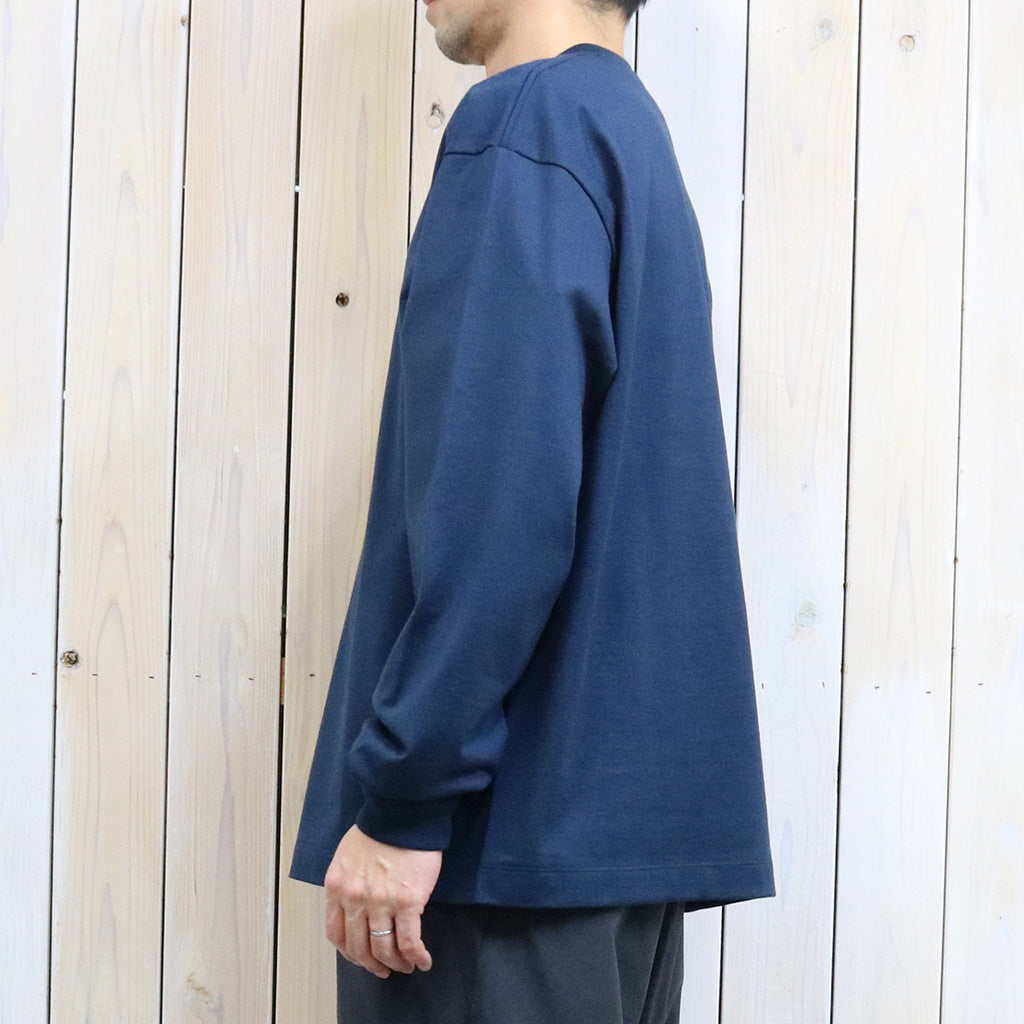 Kaptain Sunshine『Suvin Supima Tube L/S Tee Heavy』(STEEL NAVY)