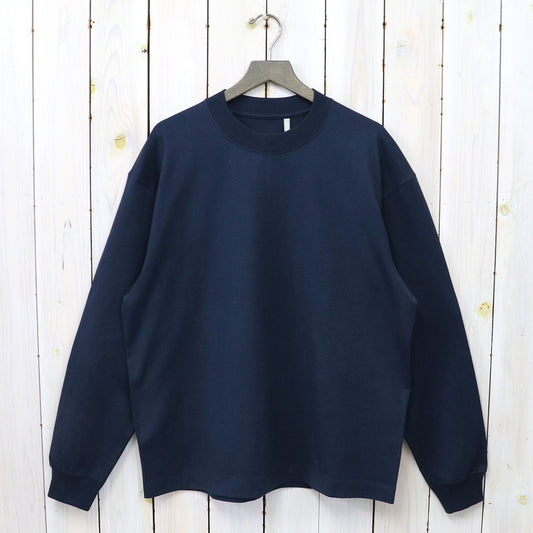 Kaptain Sunshine『Suvin Supima Tube L/S Tee Heavy』(STEEL NAVY)