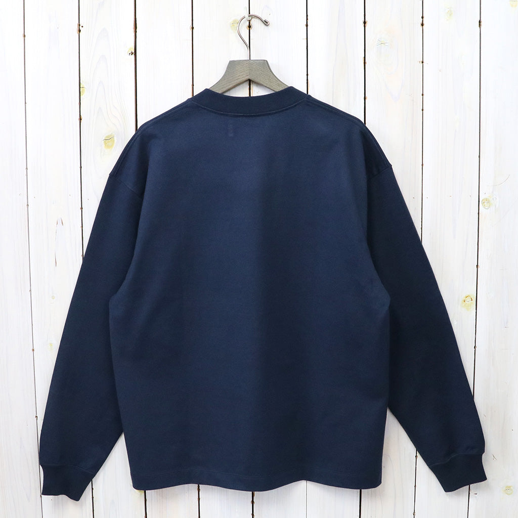 Kaptain Sunshine : Suvin Supima Tube L/S Tee Heavy (STEEL NAVY)