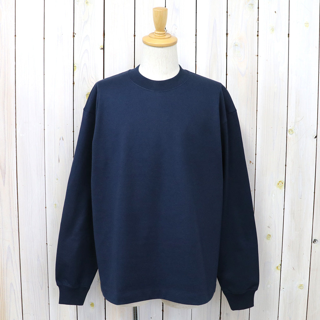 Kaptain Sunshine : Suvin Supima Tube L/S Tee Heavy (STEEL NAVY)