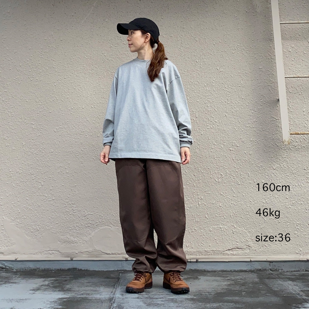 Kaptain Sunshine : Suvin Supima Tube L/S Tee Heavy (FEATHER GREY)