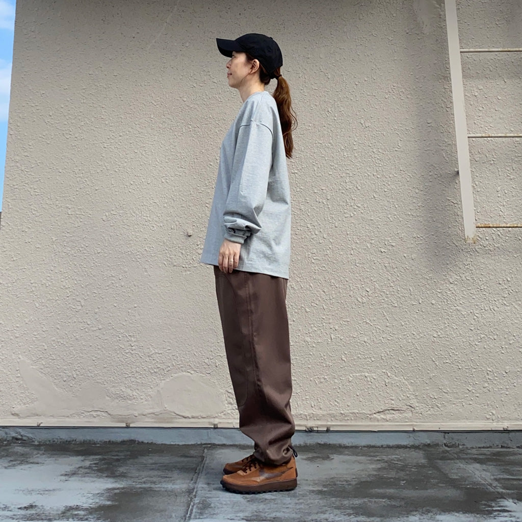 Kaptain Sunshine : Suvin Supima Tube L/S Tee Heavy (FEATHER GREY)