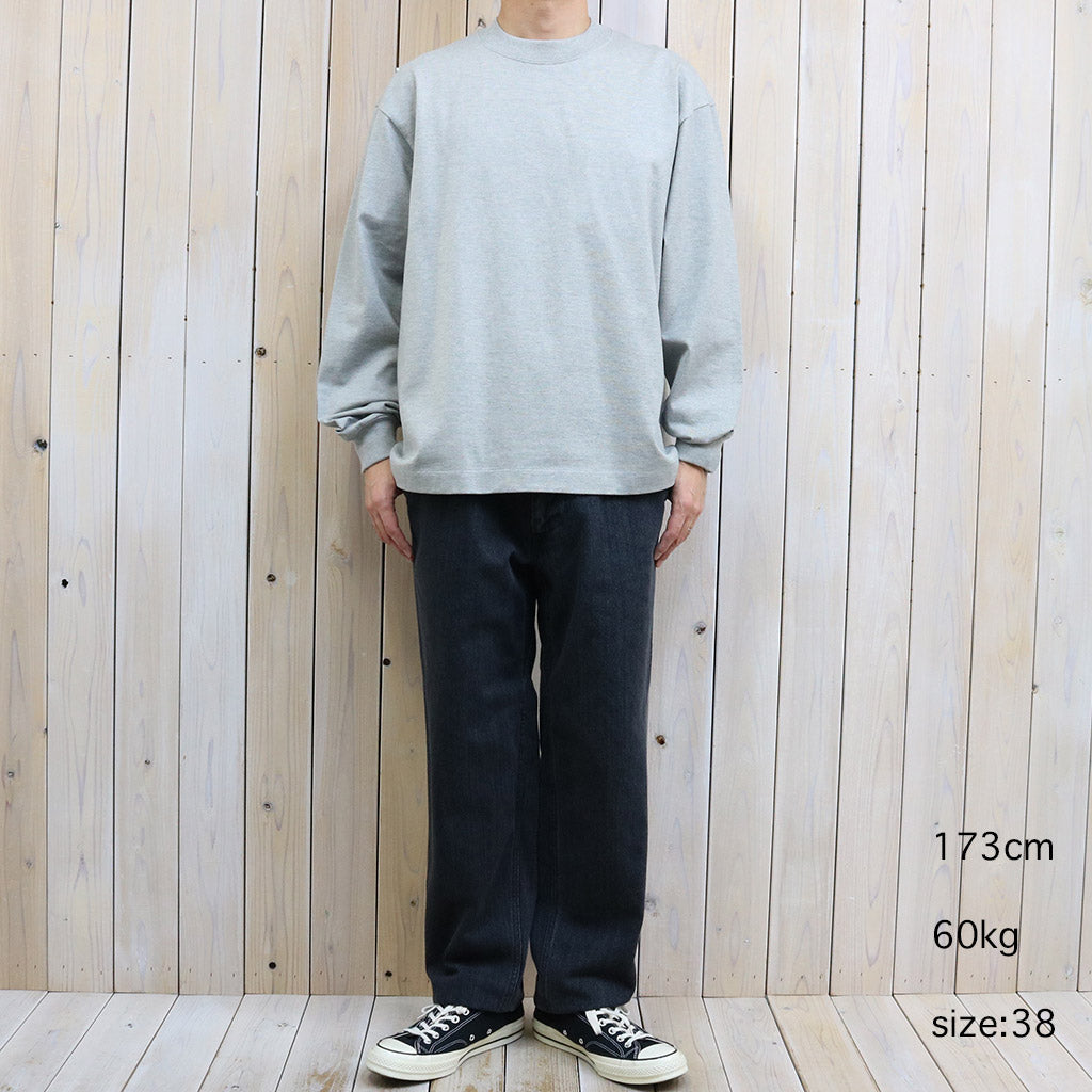 Kaptain Sunshine : Suvin Supima Tube L/S Tee Heavy (FEATHER GREY)