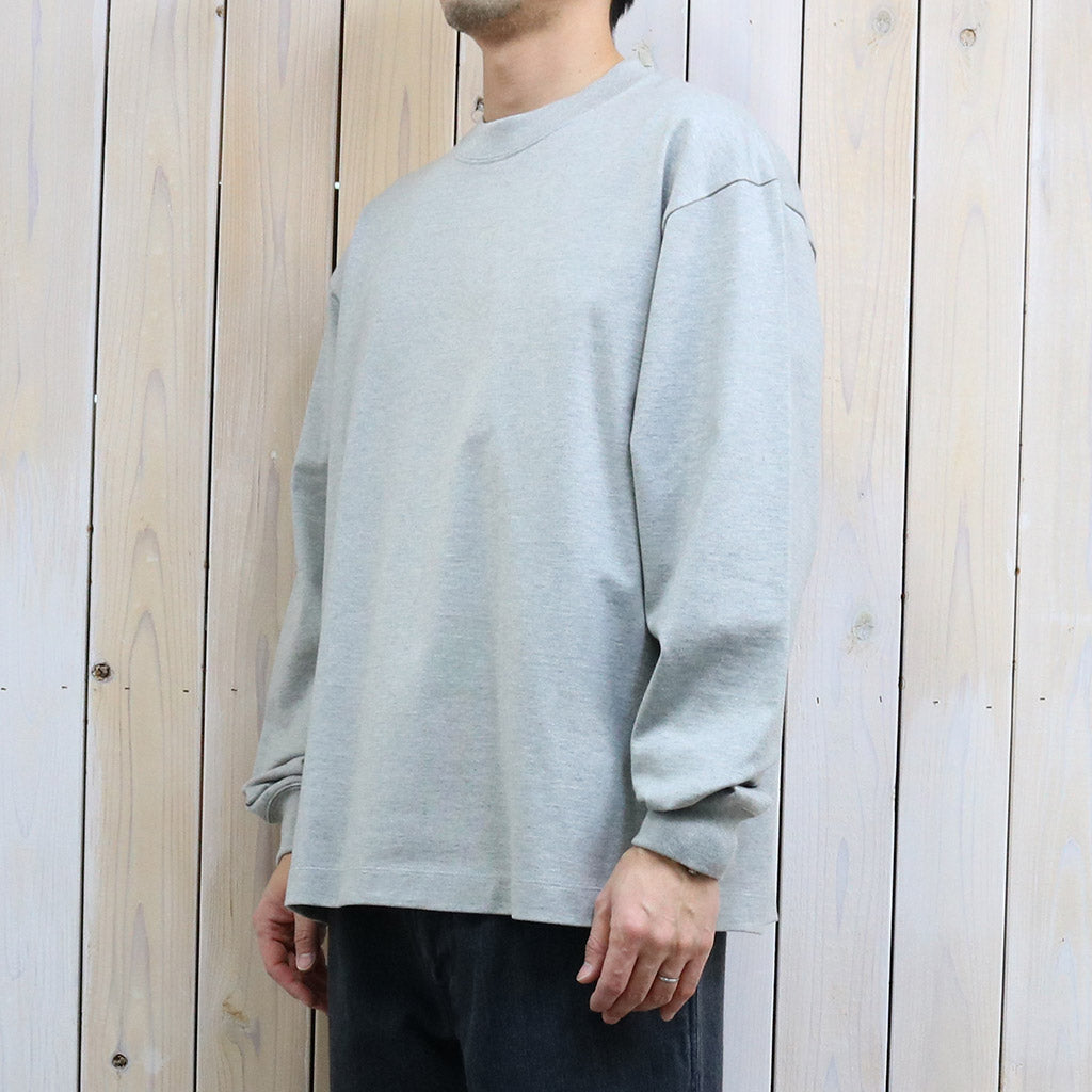 Kaptain Sunshine : Suvin Supima Tube L/S Tee Heavy (FEATHER GREY)