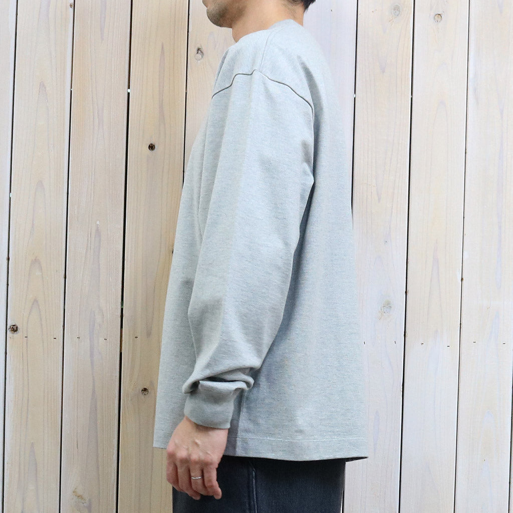 Kaptain Sunshine : Suvin Supima Tube L/S Tee Heavy (FEATHER GREY)