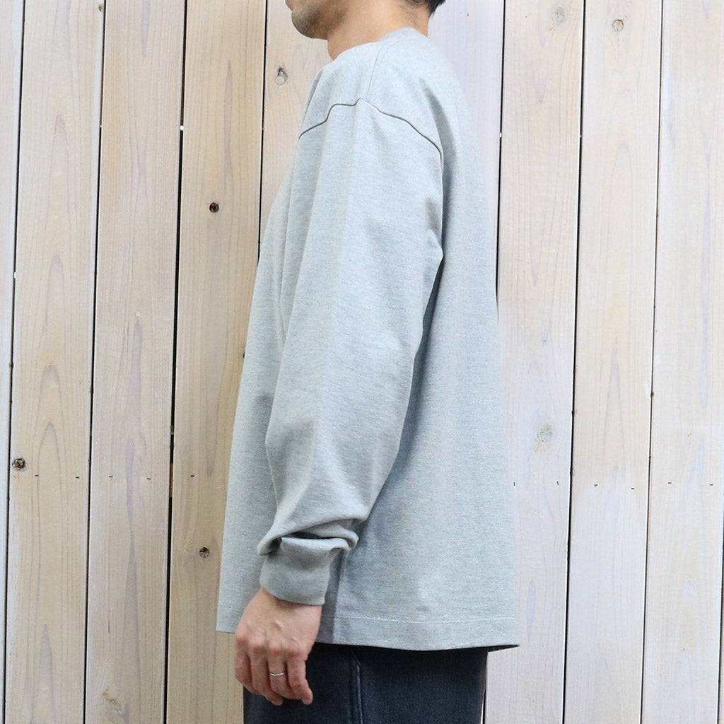 Kaptain Sunshine『Suvin Supima Tube L/S Tee Heavy』(FEATHER GREY)