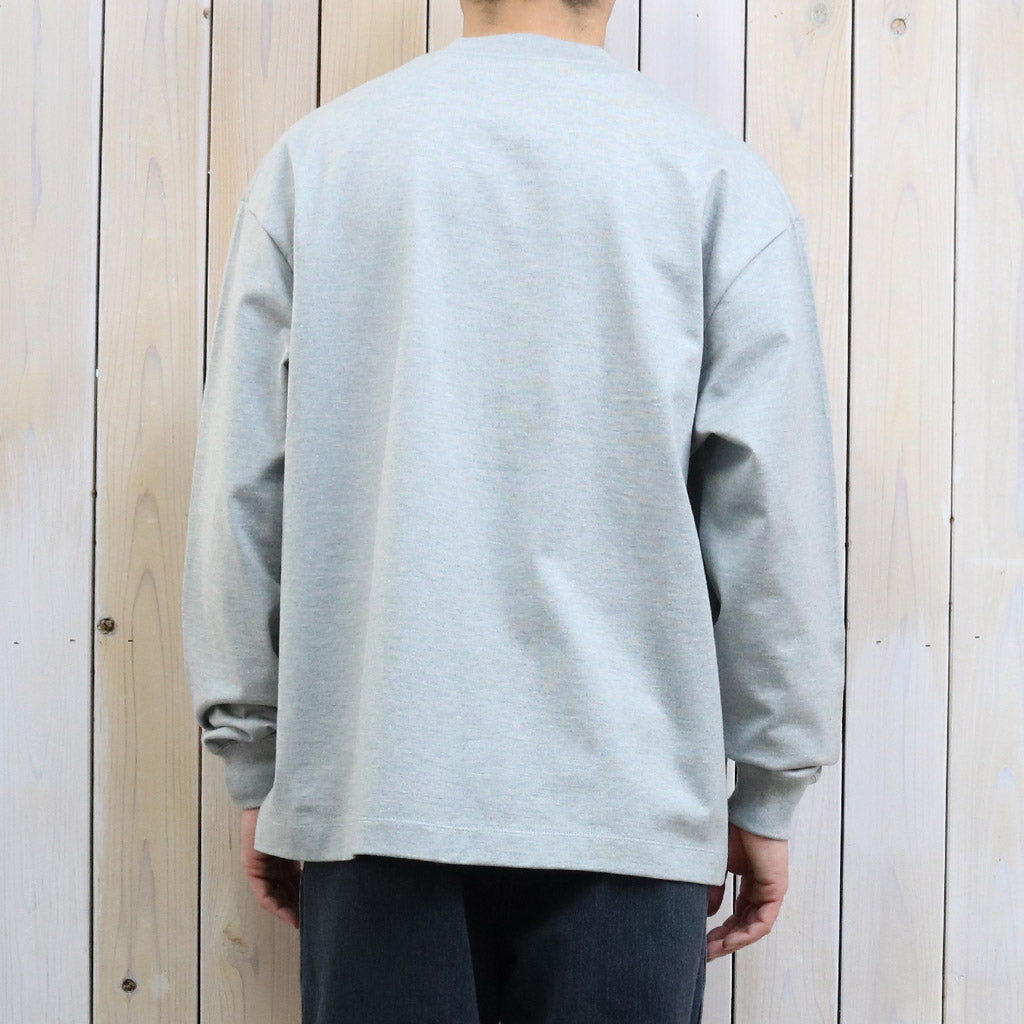 Kaptain Sunshine : Suvin Supima Tube L/S Tee Heavy (FEATHER GREY)