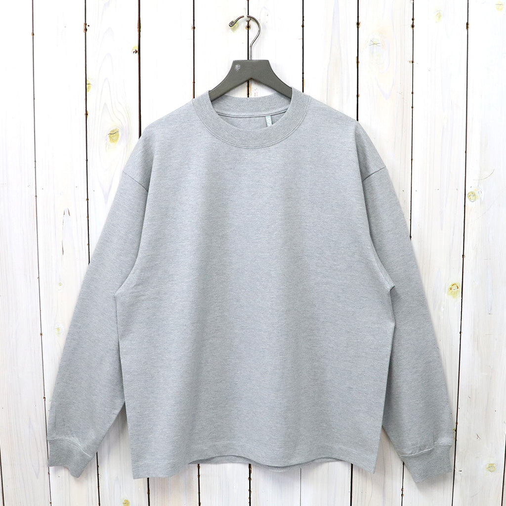 Kaptain Sunshine『Suvin Supima Tube L/S Tee Heavy』(FEATHER GREY)