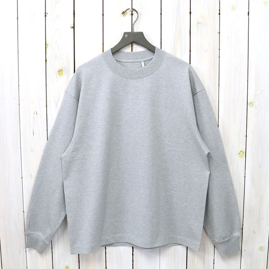 Kaptain Sunshine : Suvin Supima Tube L/S Tee Heavy (FEATHER GREY)