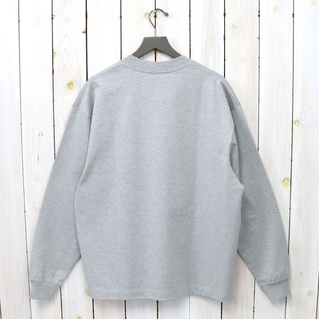Kaptain Sunshine : Suvin Supima Tube L/S Tee Heavy (FEATHER GREY)