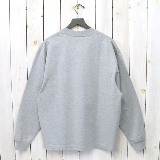 Kaptain Sunshine『Suvin Supima Tube L/S Tee Heavy』(FEATHER GREY)