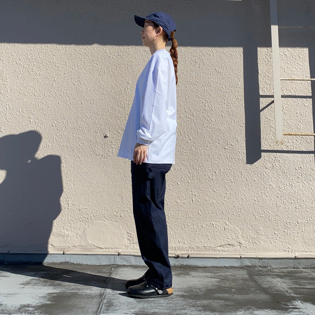 Kaptain Sunshine : Suvin Supima Tube L/S Tee Heavy (OFF WHITE)