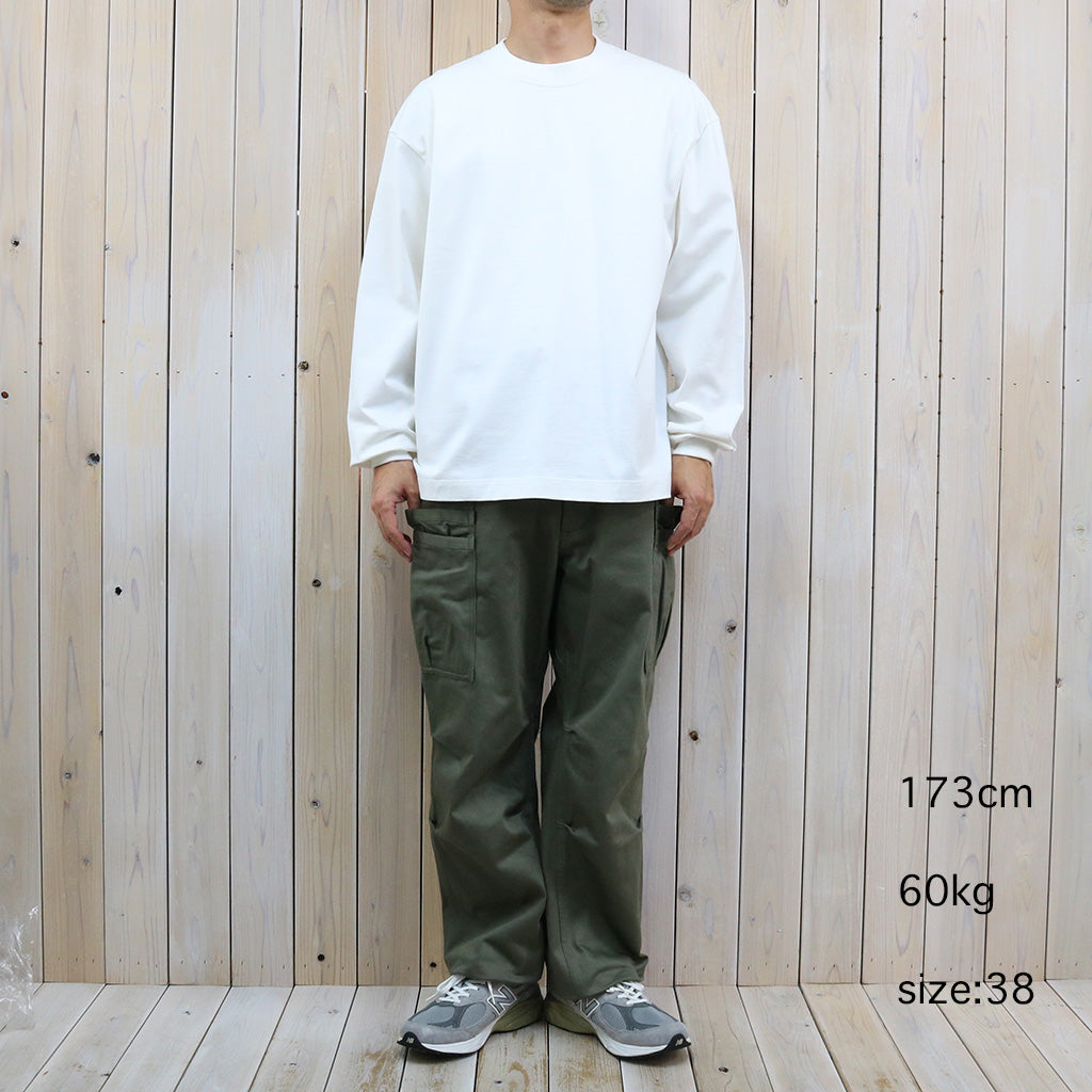 Kaptain Sunshine : Suvin Supima Tube L/S Tee Heavy (OFF WHITE)