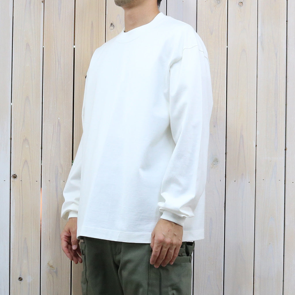 Kaptain Sunshine : Suvin Supima Tube L/S Tee Heavy (OFF WHITE)