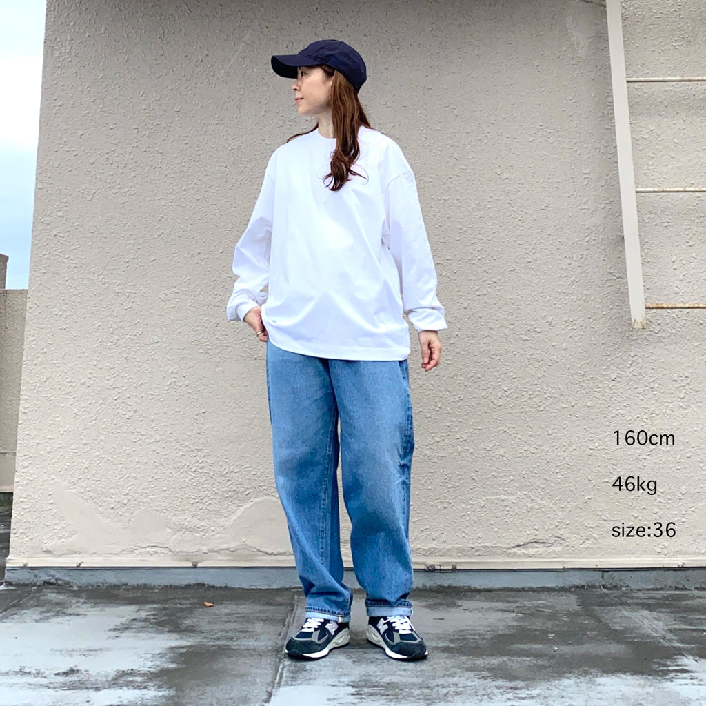 Kaptain Sunshine『Suvin Supima Tube L/S Tee Heavy』(OFF WHITE)