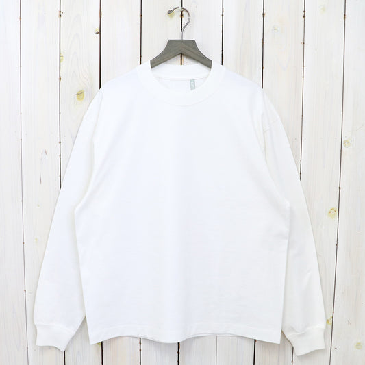 Kaptain Sunshine : Suvin Supima Tube L/S Tee Heavy (OFF WHITE)