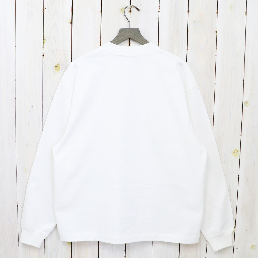Kaptain Sunshine : Suvin Supima Tube L/S Tee Heavy (OFF WHITE)